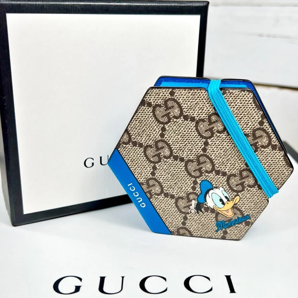 Gucci x Disney Collaboration of Donald Duck Hexagon Memo Pad